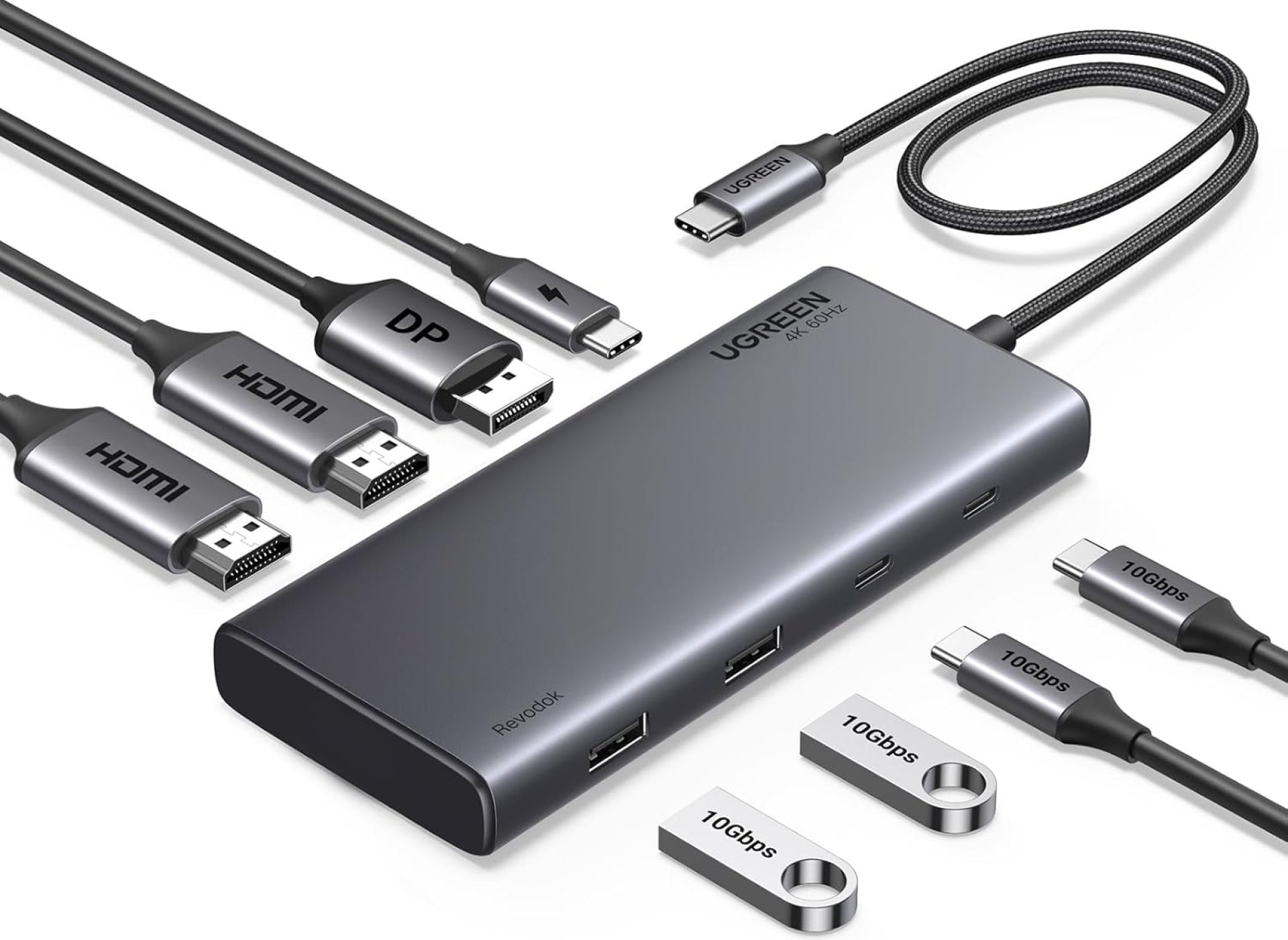 UGREEN 8 in 1 USB C Docking Station with Dual Monitor, 4K Triple Display USB C Hub with 2 HDMI, DP, 2 USB A&C 3.2 Ports, 100W PD, USB C Dock Compatible for MacBook, Dell, HP, Lenovo, Surface etc UGREEN 8 in 1 USB C Docking Station with Dual Monitor, 4K Triple Display USB C Hub with 2 HDMI, DP, 2 USB A&C 3.2 Ports, 100W PD, USB C Dock Compatible for MacBook, Dell, HP, Lenovo, Surface etc