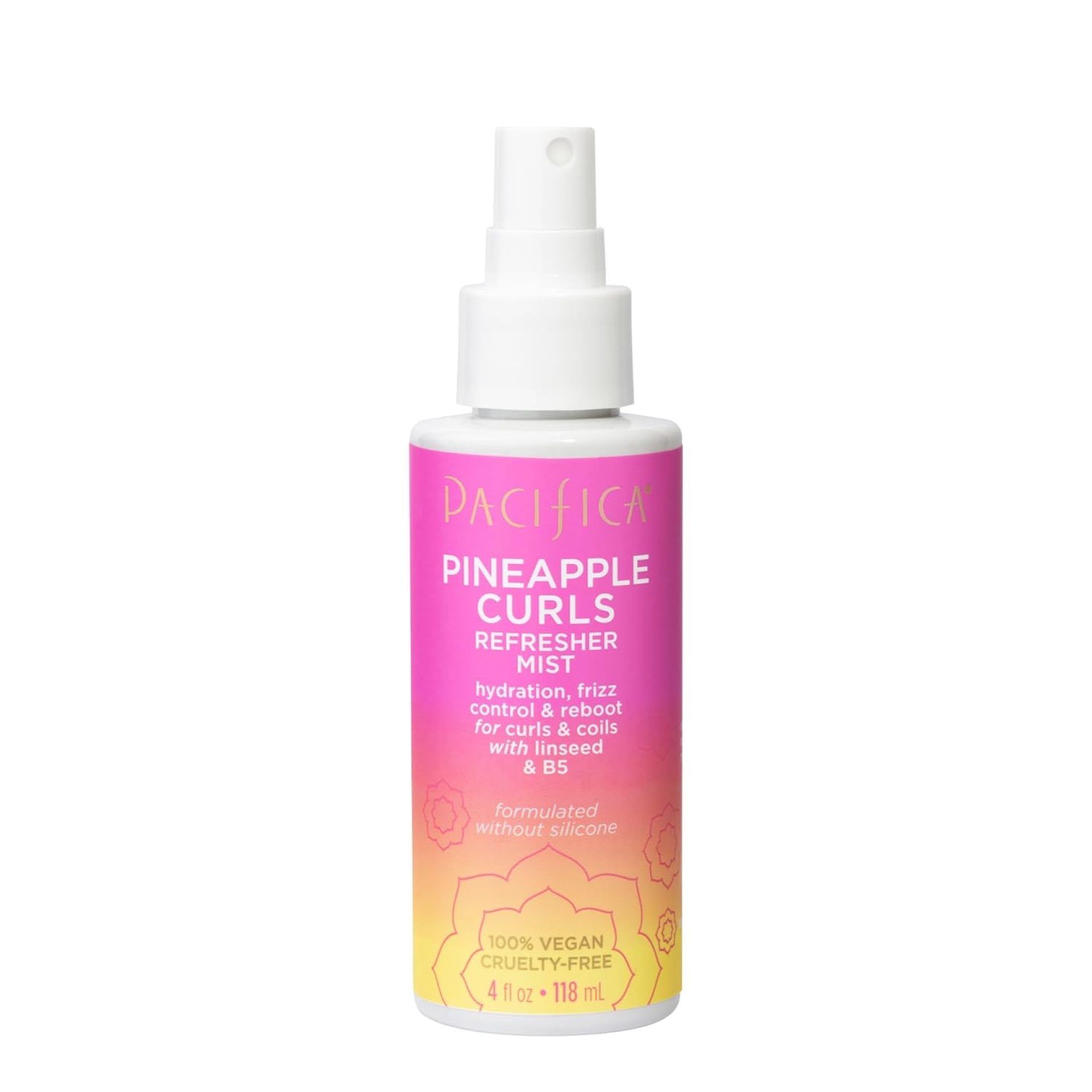 Pineapple Curls Refresher Mist by Pacifica for Women – 4 Oz Mist Pineapple Curls Refresher Mist by Pacifica for Women – 4 Oz Mist