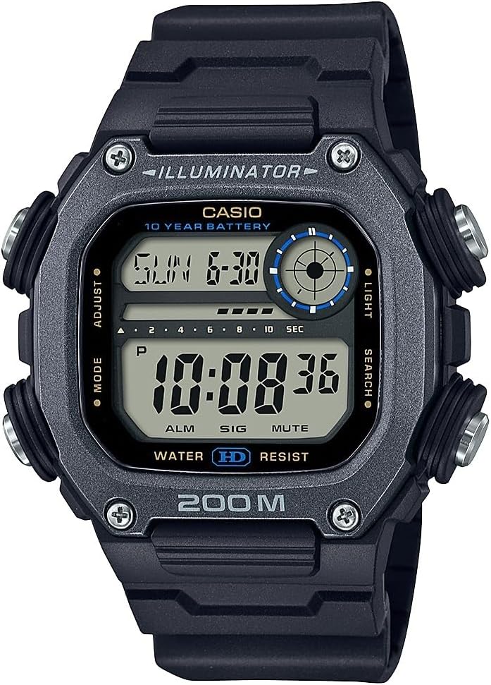 Casio DW291H Series | Men’s Digital Watch | 200 Meter Water Resistance | Multi Alarms | 100 SEC Stopwatch | Countdown Timer | World Map for World Time | LED Light | LC Display | 10 Yr Battery Casio DW291H Series | Men’s Digital Watch | 200 Meter Water Resistance | Multi Alarms | 100 SEC Stopwatch | Countdown Timer | World Map for World Time | LED Light | LC Display | 10 Yr Battery
