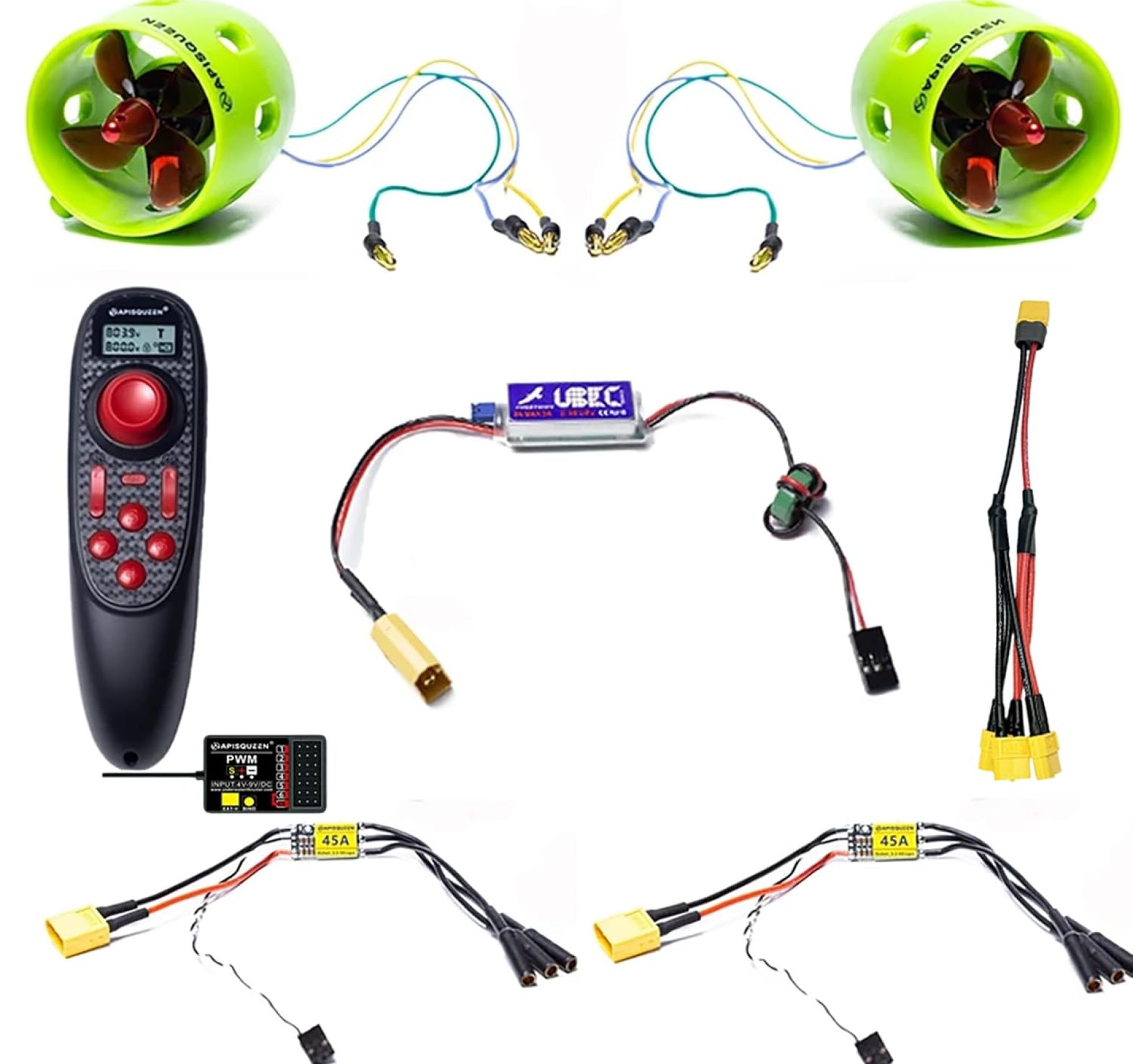 12V~16V U01 Set Underwater Thruster,with ESC and RC,2Kg Thrust Brushless Underwater Subsea Thruster/Propeller for ROVs Boats 12V~16V U01 Set Underwater Thruster,with ESC and RC,2Kg Thrust Brushless Underwater Subsea Thruster/Propeller for ROVs Boats