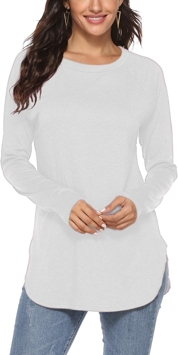 Newchoice Women’s Casual Batwing Long Sleeve T Shirt Round Neck Basic Loose Tunic Tops Newchoice Women’s Casual Batwing Long Sleeve T Shirt Round Neck Basic Loose Tunic Tops