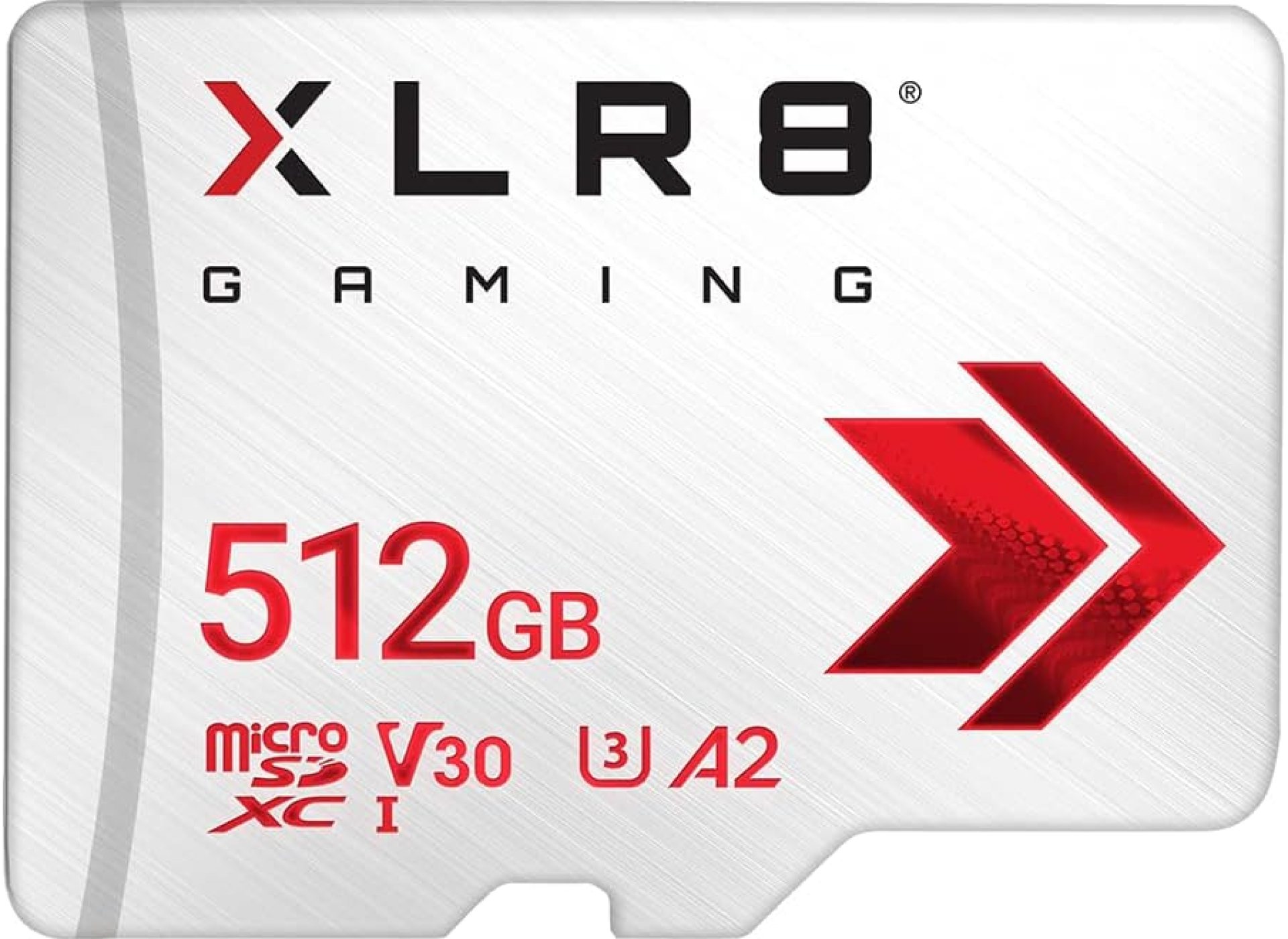 PNY XLR8 Gaming 512 GB Class 10 U3 V30 A2 microSDXC Flash Memory Card, Read Speed up to 100MB/s, Ideal for Smartphones, Tablets, Handheld Consoles PNY XLR8 Gaming 512 GB Class 10 U3 V30 A2 microSDXC Flash Memory Card, Read Speed up to 100MB/s, Ideal for Smartphones, Tablets, Handheld Consoles