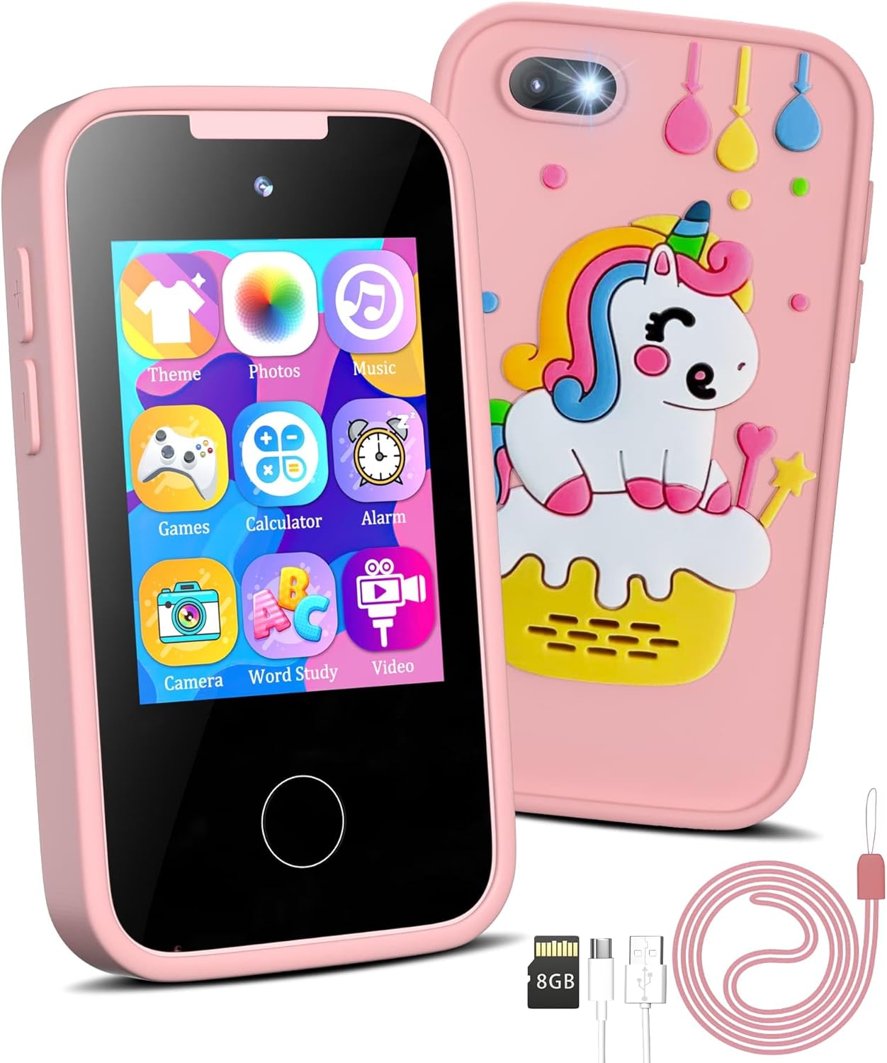 Kids Smart Phone Unicorns Gifts for Girls 6-8 Year Old Touchscreen Toy Cell Phone with Multi APPs 8G TF Card for Learning Play Christmas Birthday Gifts for Girls Age 3 4 5 6 7 8 9 Kids Smart Phone Unicorns Gifts for Girls 6-8 Year Old Touchscreen Toy Cell Phone with Multi APPs 8G TF Card for Learning Play Christmas Birthday Gifts for Girls Age 3 4 5 6 7 8 9