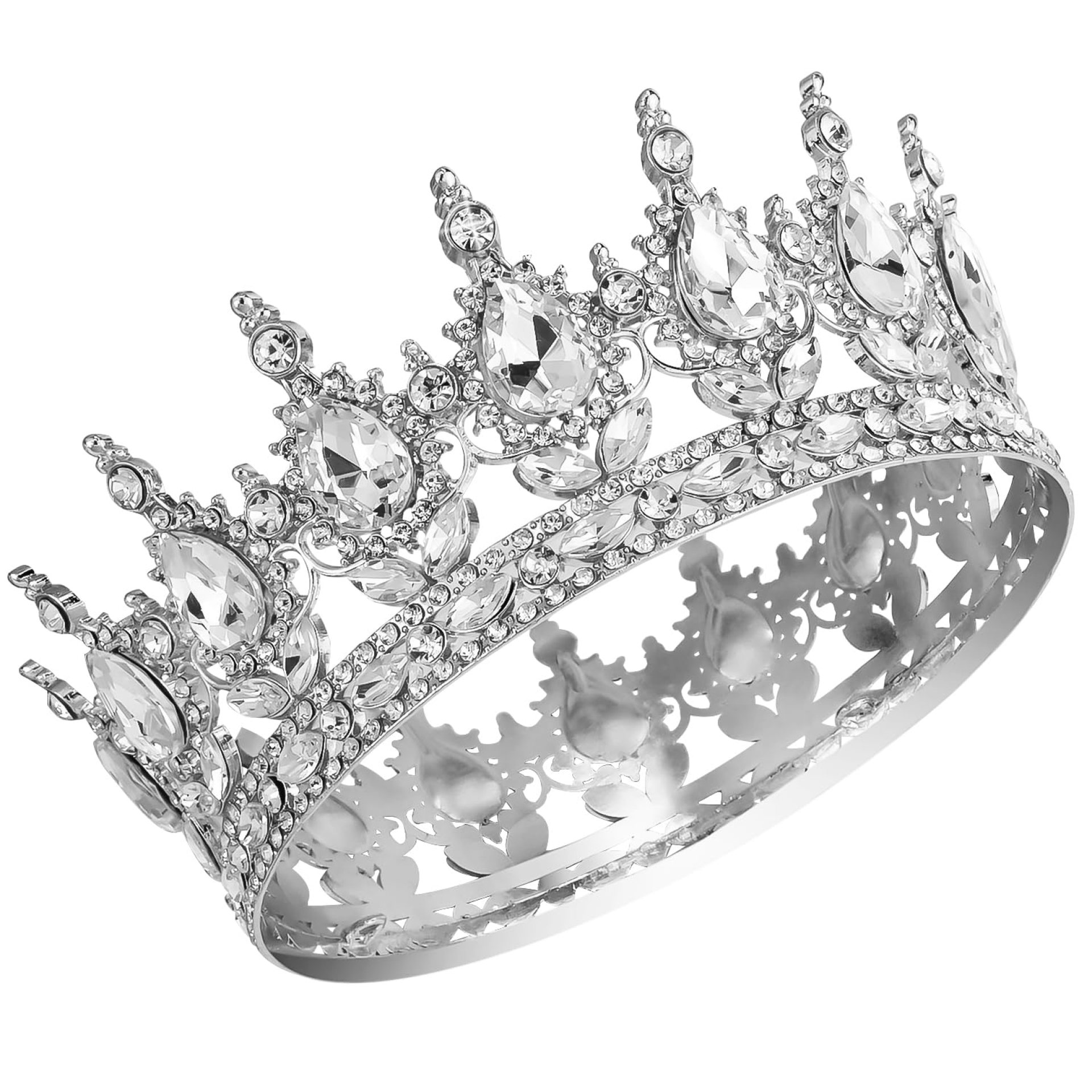 Aprince Crowns for Women Queen Crown Crystal Tiara Crown Rhinestone Princess Crown and Tiara Headband for Girls Costume Party Wedding Crown Bride Hair Accessories Birthday Party Prom Cosplay (Silver) Aprince Crowns for Women Queen Crown Crystal Tiara Crown Rhinestone Princess Crown and Tiara Headband for Girls Costume Party Wedding Crown Bride Hair Accessories Birthday Party Prom Cosplay (Silver)