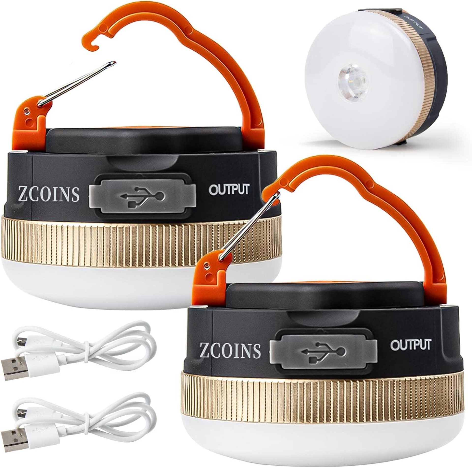 2 Pack Camping Lights Lanterns, USB Rechargeable LED Tent Light with Magnetic Base, 4 Modes with Hook, Portable Waterproof Outdoor Camping Lantern for Hiking, Fishing, Emergency 2 Pack Camping Lights Lanterns, USB Rechargeable LED Tent Light with Magnetic Base, 4 Modes with Hook, Portable Waterproof Outdoor Camping Lantern for Hiking, Fishing, Emergency