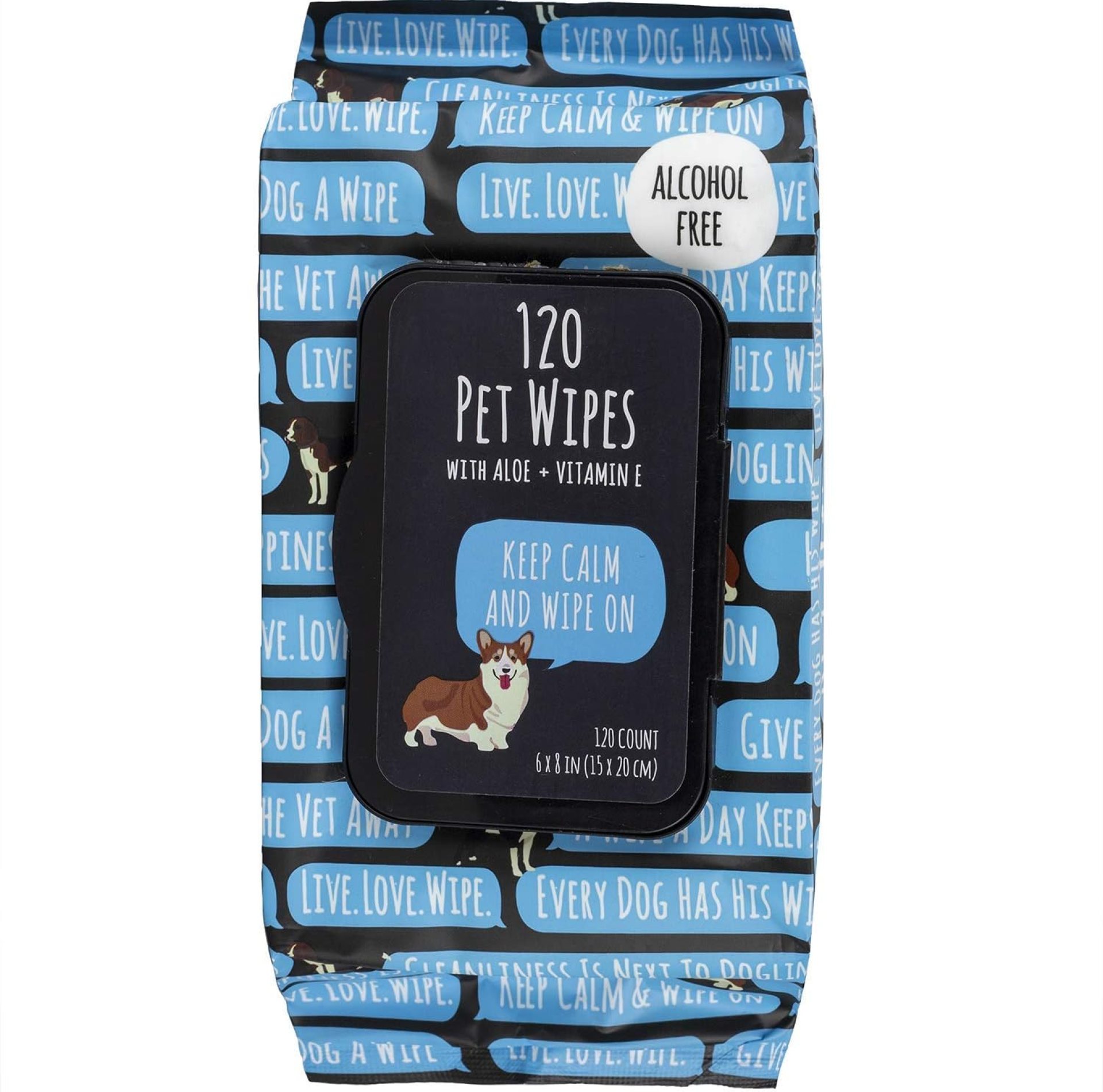 Pet Wipes (120 Count) – Extra Gentle Deodorizing Dog Grooming Wipes with Aloe Vera and Vitamin E, Alcohol Free – Fresh Scent (Statements) Pet Wipes (120 Count) – Extra Gentle Deodorizing Dog Grooming Wipes with Aloe Vera and Vitamin E, Alcohol Free – Fresh Scent (Statements)