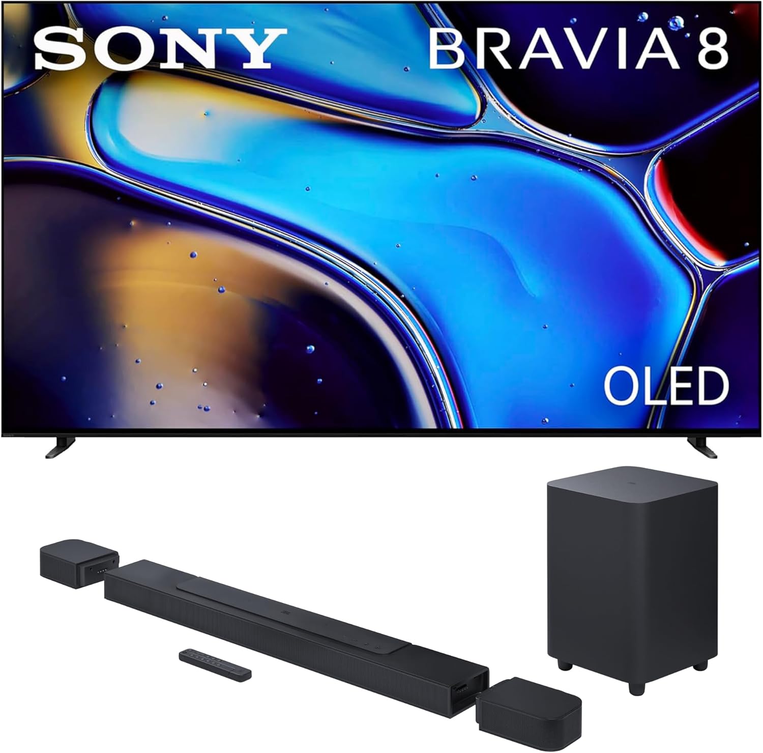 Sony K55XR80 55 Inch IMAX Enhanced Bravia OLED 4K HDR Google TV with a JBL BAR-700 5.1ch Soundbar and Subwoofer with Surround Speakers (2024) Sony K55XR80 55 Inch IMAX Enhanced Bravia OLED 4K HDR Google TV with a JBL BAR-700 5.1ch Soundbar and Subwoofer with Surround Speakers (2024)