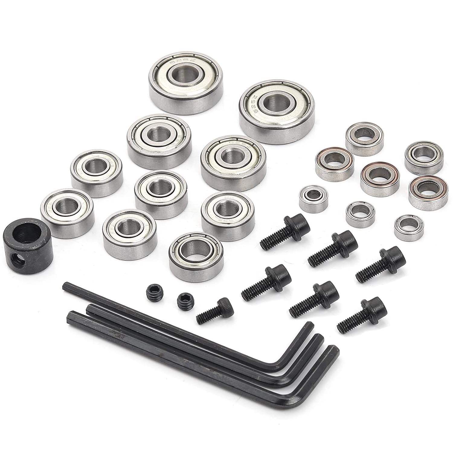 KOWOOD 24 Pieces Router bit Bearing Replacement Set KA-001 (for: 12B 12P 15M 15Plus 24A 24X(B) 35B 40A 70A) KOWOOD 24 Pieces Router bit Bearing Replacement Set KA-001 (for: 12B 12P 15M 15Plus 24A 24X(B) 35B 40A 70A)