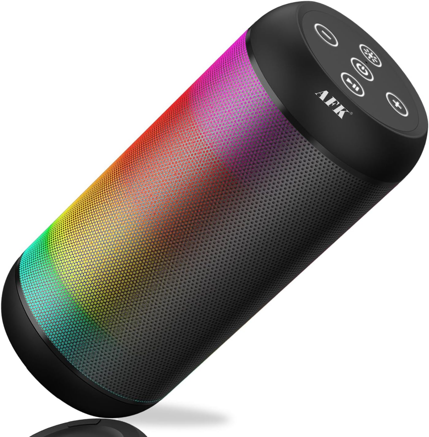 AFK Portable Bluetooth Wireless Speaker with RGB Lights, Loud Speaker with Stereo Sound,Speaker for Party, Home, Outdoor(Black) AFK Portable Bluetooth Wireless Speaker with RGB Lights, Loud Speaker with Stereo Sound,Speaker for Party, Home, Outdoor(Black)