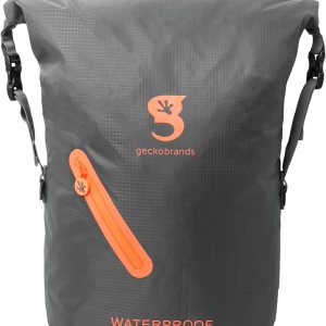geckobrands Lightweight 30L Waterproof Backpack – Lightweight Watertight Outdoor Bag Hiking Traveling Light Water Activities