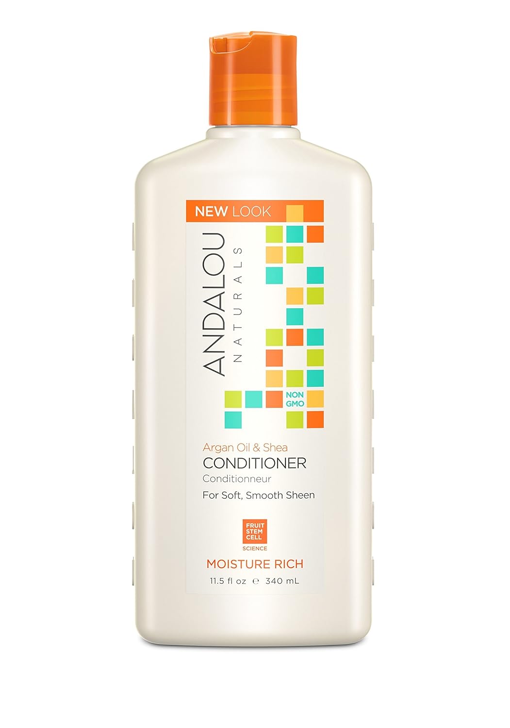 Andalou Naturals Conditioner, Moisture Rich Hair Conditioner, 11.5 Oz, Argan Oil, Shea Butter, Avocado Oil & Vitamin E, Moisturizing for Dry Hair Andalou Naturals Conditioner, Moisture Rich Hair Conditioner, 11.5 Oz, Argan Oil, Shea Butter, Avocado Oil & Vitamin E, Moisturizing for Dry Hair