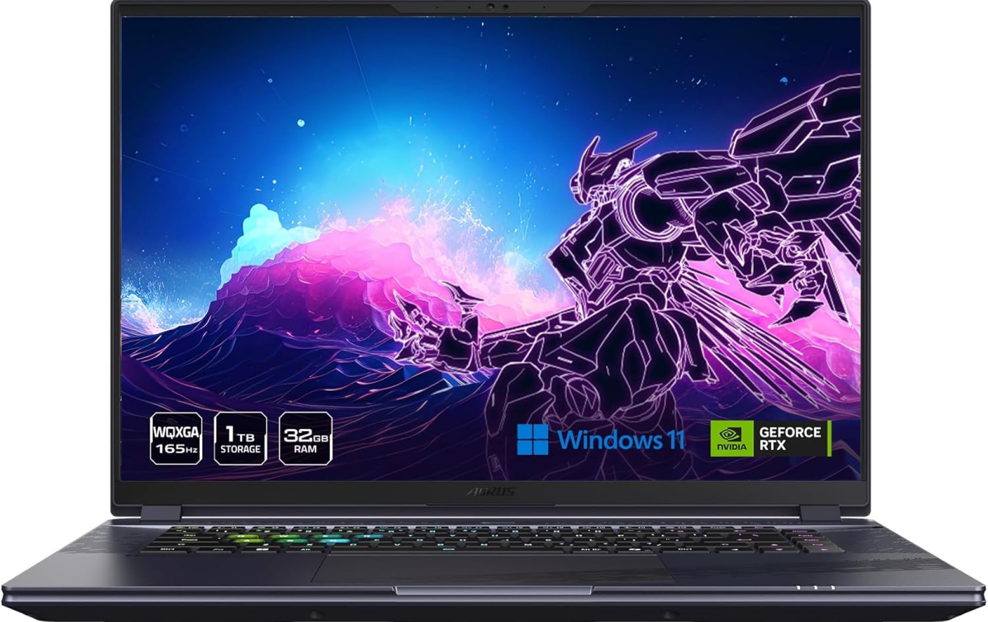 GIGABYTE – AORUS 16X (2024) Gaming Laptop – 165Hz 2560×1600 WQXGA – NVIDIA GeForce RTX 4060 – Intel i7-14650HX – 1TB SSD with 32GB DDR5 RAM – Windows 11 Home AD (AORUS 16X AKG-53USC64SH) GIGABYTE – AORUS 16X (2024) Gaming Laptop – 165Hz 2560×1600 WQXGA – NVIDIA GeForce RTX 4060 – Intel i7-14650HX – 1TB SSD with 32GB DDR5 RAM – Windows 11 Home AD (AORUS 16X AKG-53USC64SH)