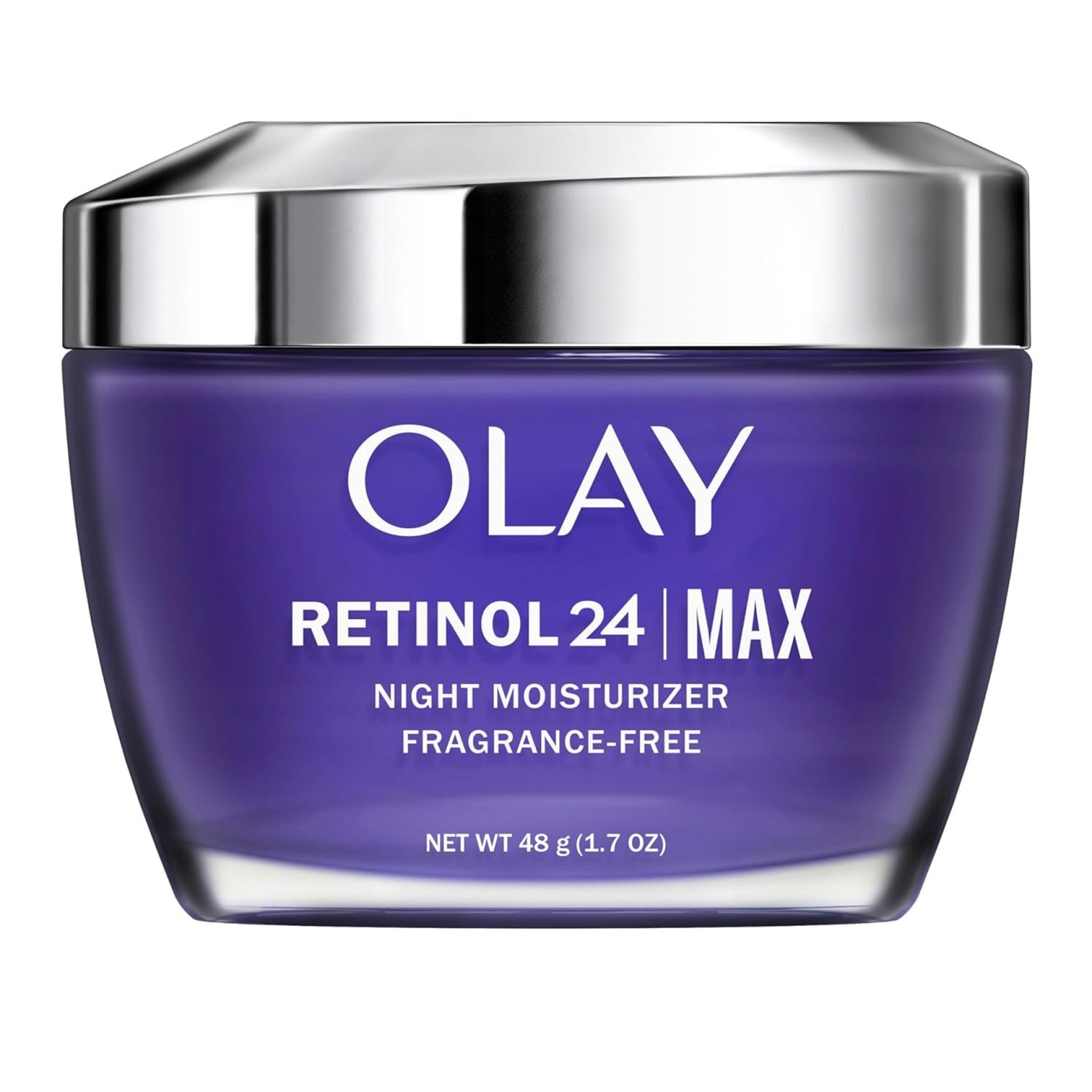 Olay Retinol 24 Max Moisturizer, Retinol Hydrating Night Face Cream, Non Greasy, Fragrance-Free 1.7 oz Olay Retinol 24 Max Moisturizer, Retinol Hydrating Night Face Cream, Non Greasy, Fragrance-Free 1.7 oz