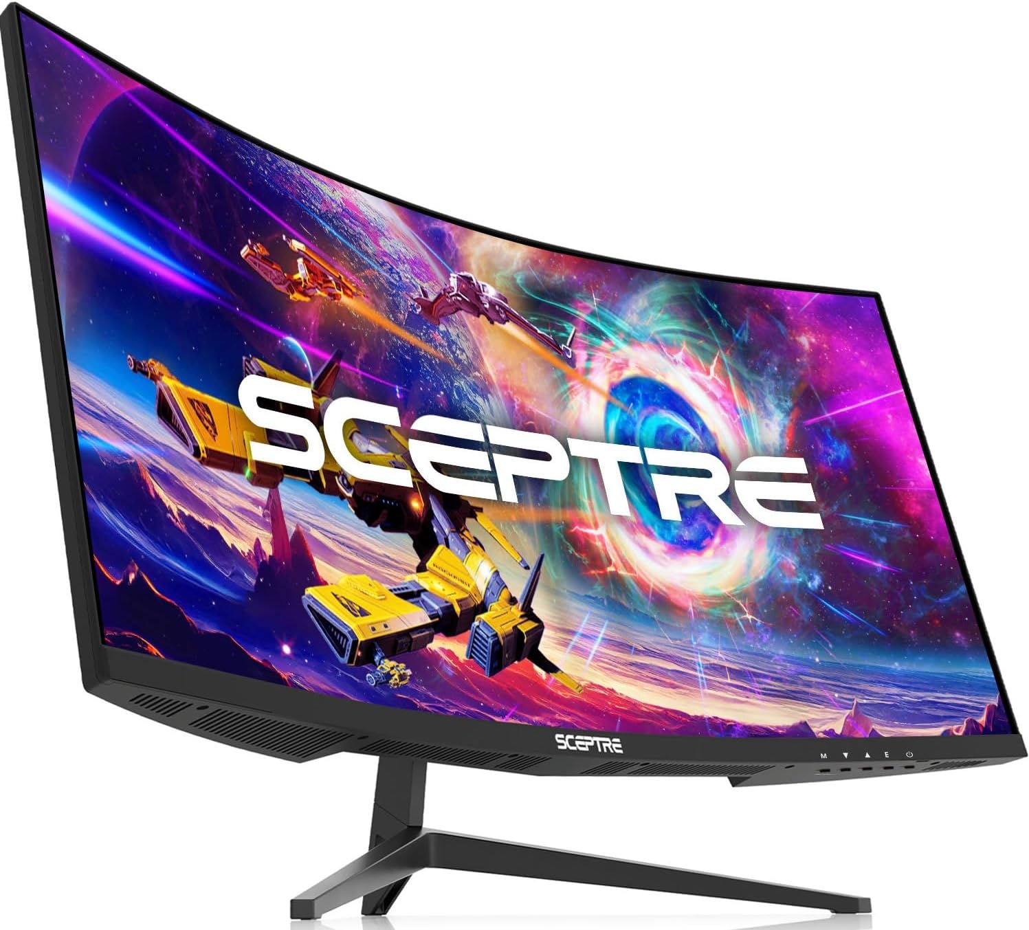 Sceptre 30-inch Curved Gaming Monitor 21:9 2560×1080 Ultra Wide/ Slim HDMI DisplayPort up to 200Hz Build-in Speakers, Metal Black (C305B-200UN1) Sceptre 30-inch Curved Gaming Monitor 21:9 2560×1080 Ultra Wide/ Slim HDMI DisplayPort up to 200Hz Build-in Speakers, Metal Black (C305B-200UN1)