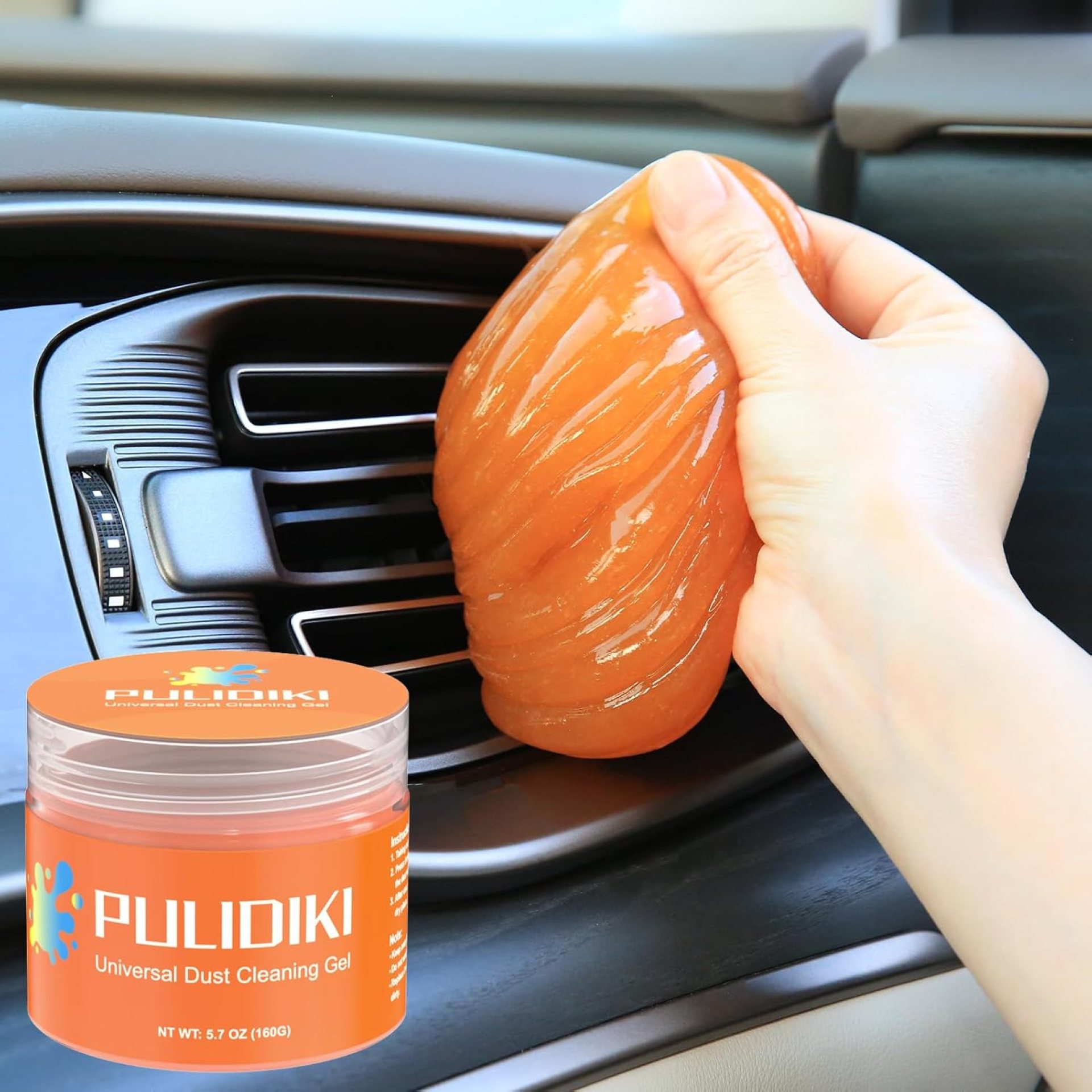 PULIDIKI Car Cleaning Gel Car Putty Car Cleaning Kit Car Interior Cleaner Slime Car Cleaning Supplies Auto Detailing Tools Car Accessories Car Gifts for Women Men Keyboard Cleaner Orange PULIDIKI Car Cleaning Gel Car Putty Car Cleaning Kit Car Interior Cleaner Slime Car Cleaning Supplies Auto Detailing Tools Car Accessories Car Gifts for Women Men Keyboard Cleaner Orange