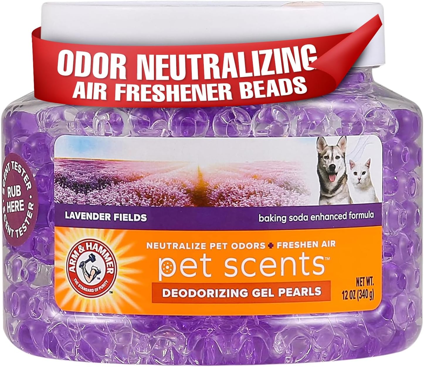 Arm & Hammer Air Freshener Gel – Pet Odor Eliminator with Baking Soda – Odor Absorbing Gel Beads for Cats & Dogs – Pet Deodorizer and Air Neutralizer for Home – Natural Freshness Lavender Fields 12 oz Arm & Hammer Air Freshener Gel – Pet Odor Eliminator with Baking Soda – Odor Absorbing Gel Beads for Cats & Dogs – Pet Deodorizer and Air Neutralizer for Home – Natural Freshness Lavender Fields 12 oz