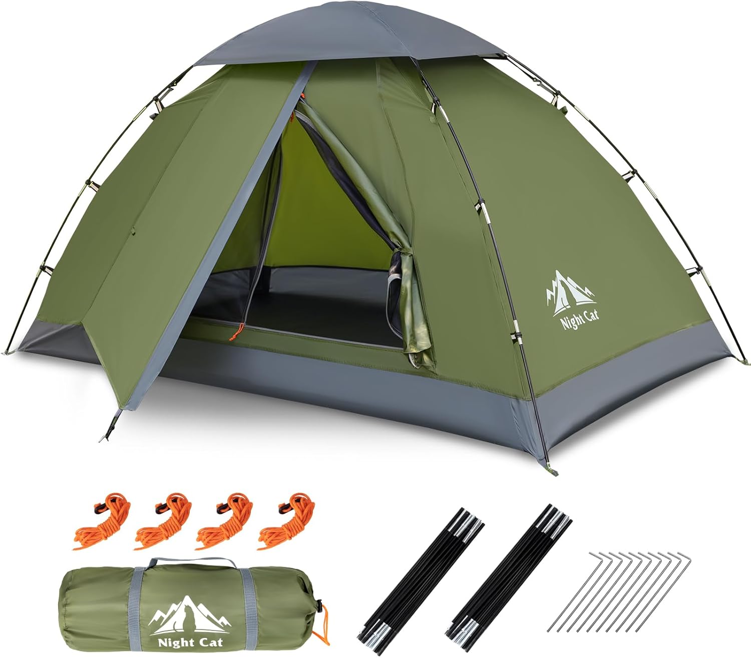 Night Cat Upgraded Backpacking Tents 1 2 Persons Easy Clip Setup Camping Tent Adults Scouts Heavy Rainproof Compact Lightweight Night Cat Upgraded Backpacking Tents 1 2 Persons Easy Clip Setup Camping Tent Adults Scouts Heavy Rainproof Compact Lightweight