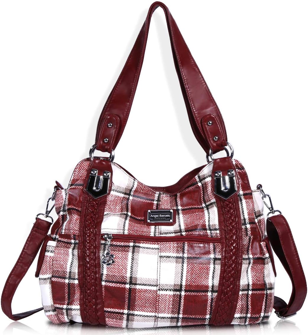 Angel Barcelo Roomy Fashion Hobo Womens Handbags Ladies Purse Satchel Shoulder Bags Tote Washed Leather Bag Angel Barcelo Roomy Fashion Hobo Womens Handbags Ladies Purse Satchel Shoulder Bags Tote Washed Leather Bag
