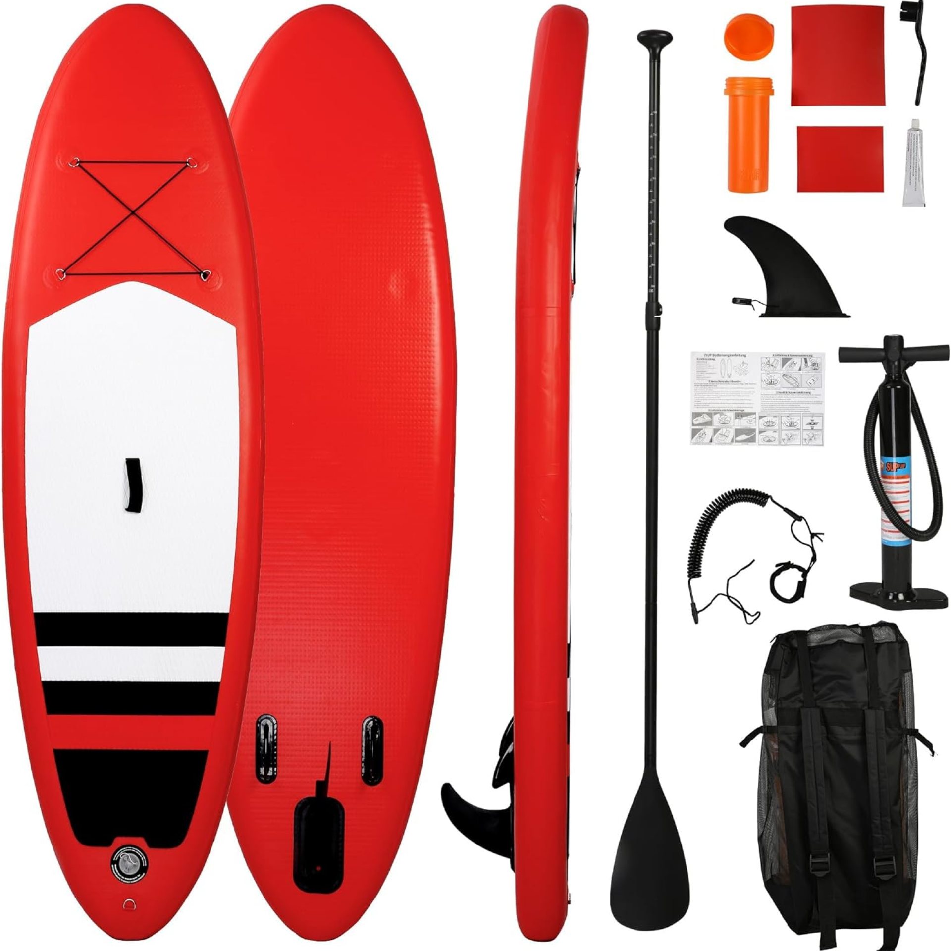 Inflatable Paddle Boards with Non-Slip Deck, Ultra-Light Stand Up Paddle Board Surf Board with Accessories & Carry Bag, Wide Stable Design for Adults and Youth Inflatable Paddle Boards with Non-Slip Deck, Ultra-Light Stand Up Paddle Board Surf Board with Accessories & Carry Bag, Wide Stable Design for Adults and Youth