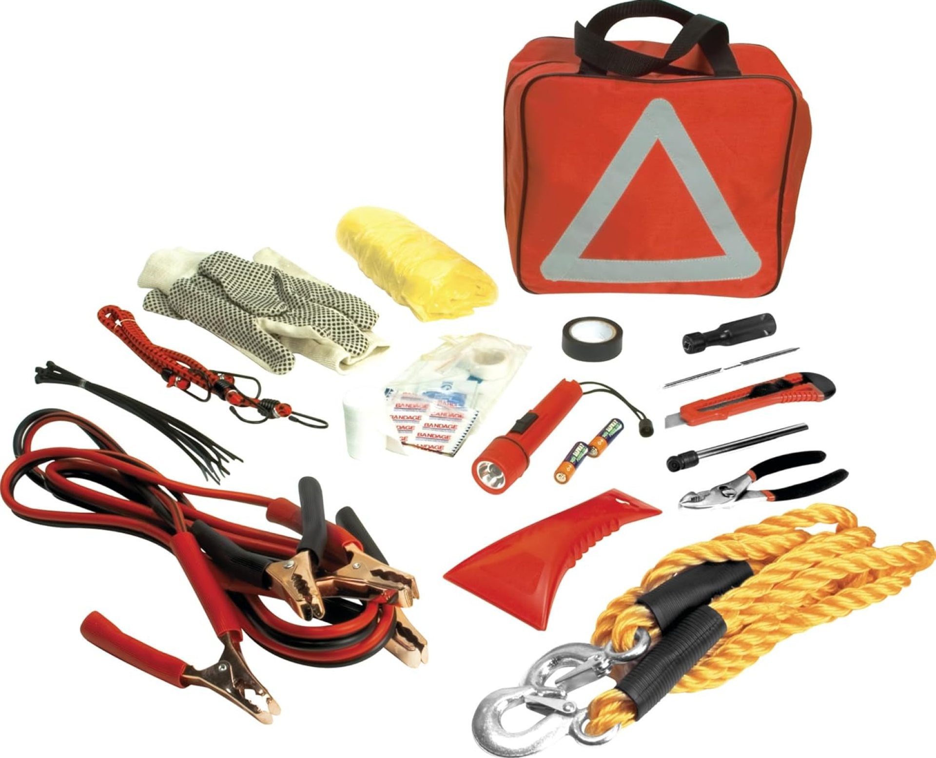 Performance Tool W1555 Deluxe Roadside Emergency Assistance Kit With Jumper Cables Performance Tool W1555 Deluxe Roadside Emergency Assistance Kit With Jumper Cables