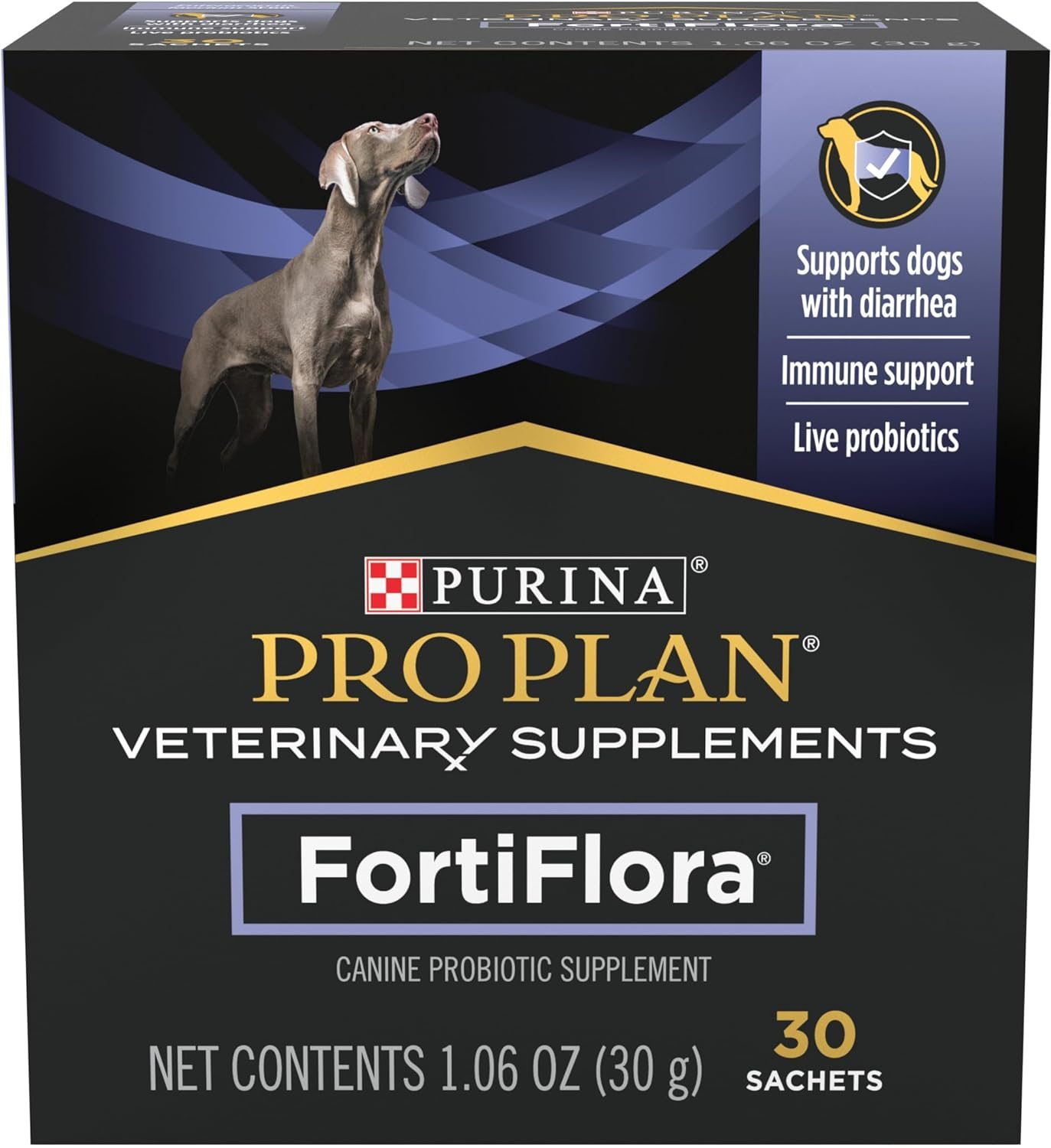 Purina Pro Plan Veterinary Supplements FortiFlora Dog Probiotic Supplement, Canine Nutritional Supplement – 30 Ct. Box Purina Pro Plan Veterinary Supplements FortiFlora Dog Probiotic Supplement, Canine Nutritional Supplement – 30 Ct. Box