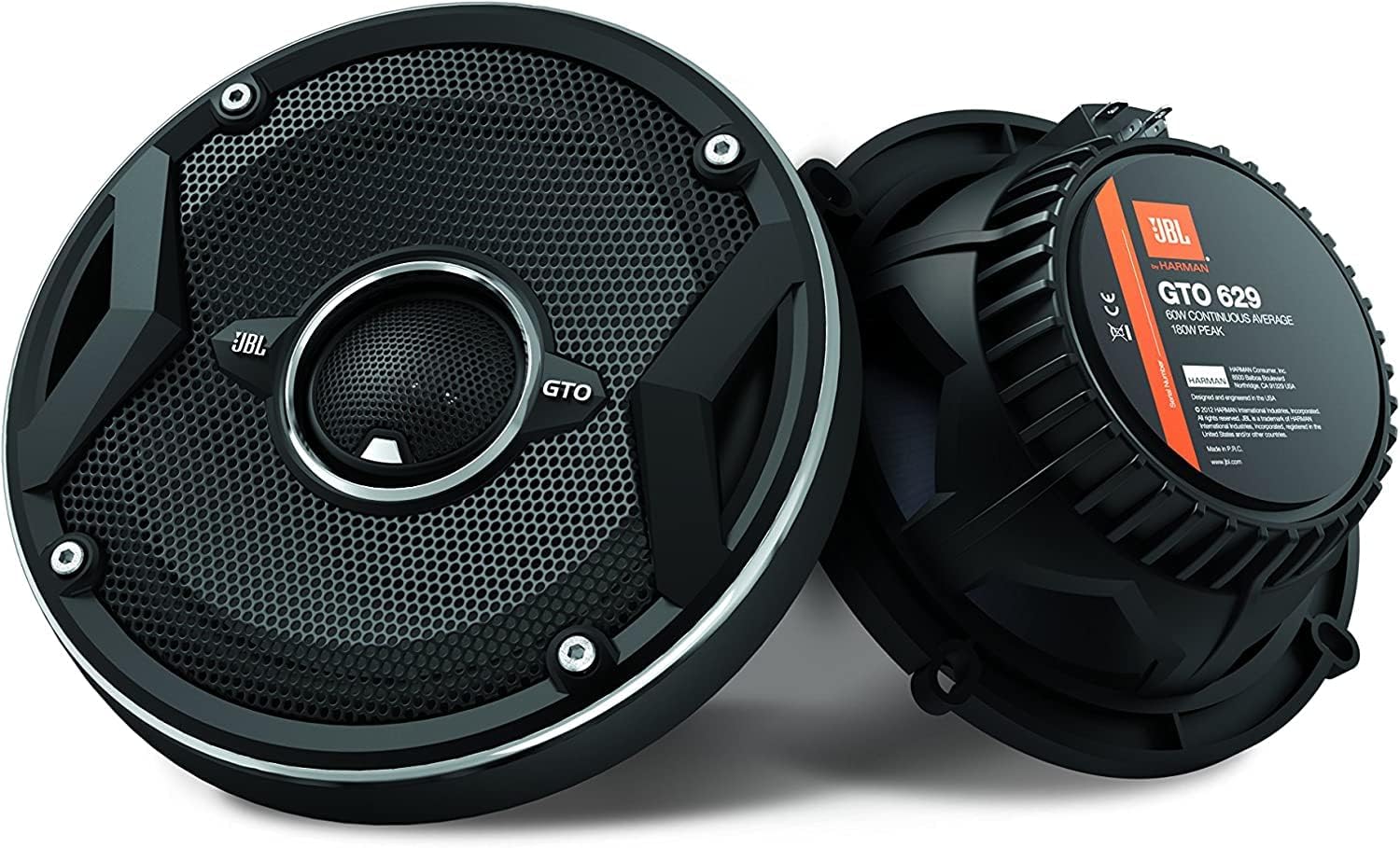 JBL GTO629 6.5/” GTO 2-Way 360 Watts MAX Power Grand Touring Series Coaxial Car Audio Speakers Bundled with Alphasonik, GTO629+Alpha JBL GTO629 6.5/” GTO 2-Way 360 Watts MAX Power Grand Touring Series Coaxial Car Audio Speakers Bundled with Alphasonik, GTO629+Alpha