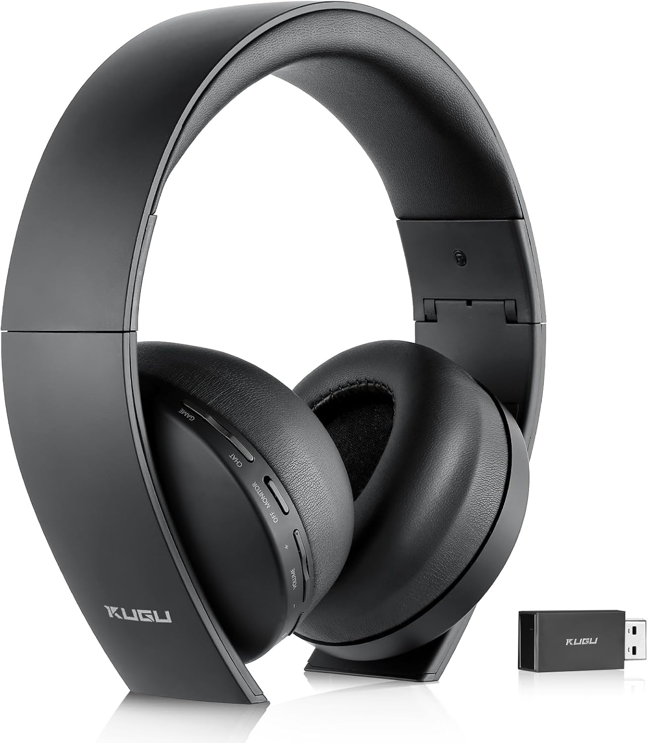 PS5 Headset Wireless – Separate Game and Chat Audio – 2.4Ghz 3D Audio Foldable Gaming Headphones Bluetooth 5.3 Earbuds with Dual Hidden Noise-cancelling Mic for Playstation PS4 Switch PC Mac (Black) PS5 Headset Wireless – Separate Game and Chat Audio – 2.4Ghz 3D Audio Foldable Gaming Headphones Bluetooth 5.3 Earbuds with Dual Hidden Noise-cancelling Mic for Playstation PS4 Switch PC Mac (Black)