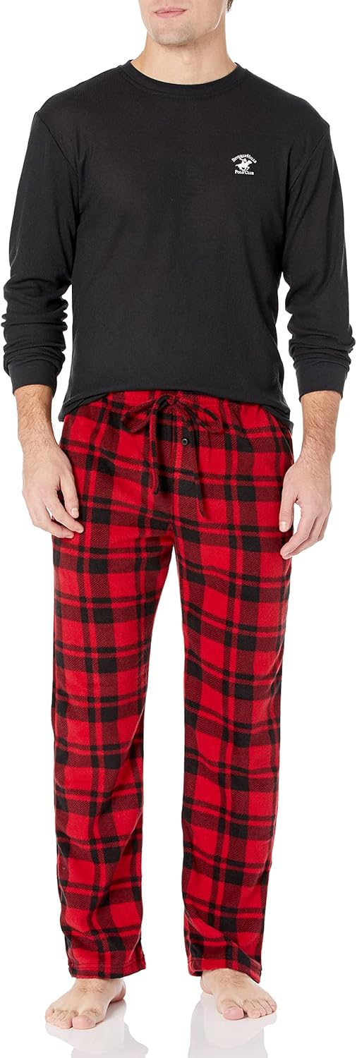 Beverly Hills Polo Club Men’s Beverly Hills Polo Polar Fleece Set W/Thermal Top Beverly Hills Polo Club Men’s Beverly Hills Polo Polar Fleece Set W/Thermal Top