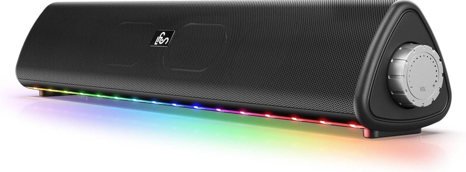 Bluetooth Computer Speakers for Desktop, 20W Stereo Sound, 3.5 mm Aux-in Connection, Wireless Battery Powered PC Speakers for Laptop, Tablet, Gaming Bluetooth Computer Speakers for Desktop, 20W Stereo Sound, 3.5 mm Aux-in Connection, Wireless Battery Powered PC Speakers for Laptop, Tablet, Gaming