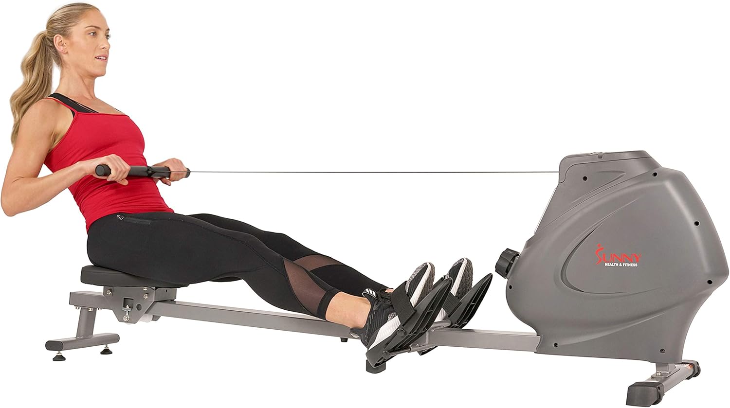 Sunny Health & Fitness Compact Rowing Machine for Home, Quiet & Smooth Motion with Optional Free SunnyFit App Connectivity Sunny Health & Fitness Compact Rowing Machine for Home, Quiet & Smooth Motion with Optional Free SunnyFit App Connectivity