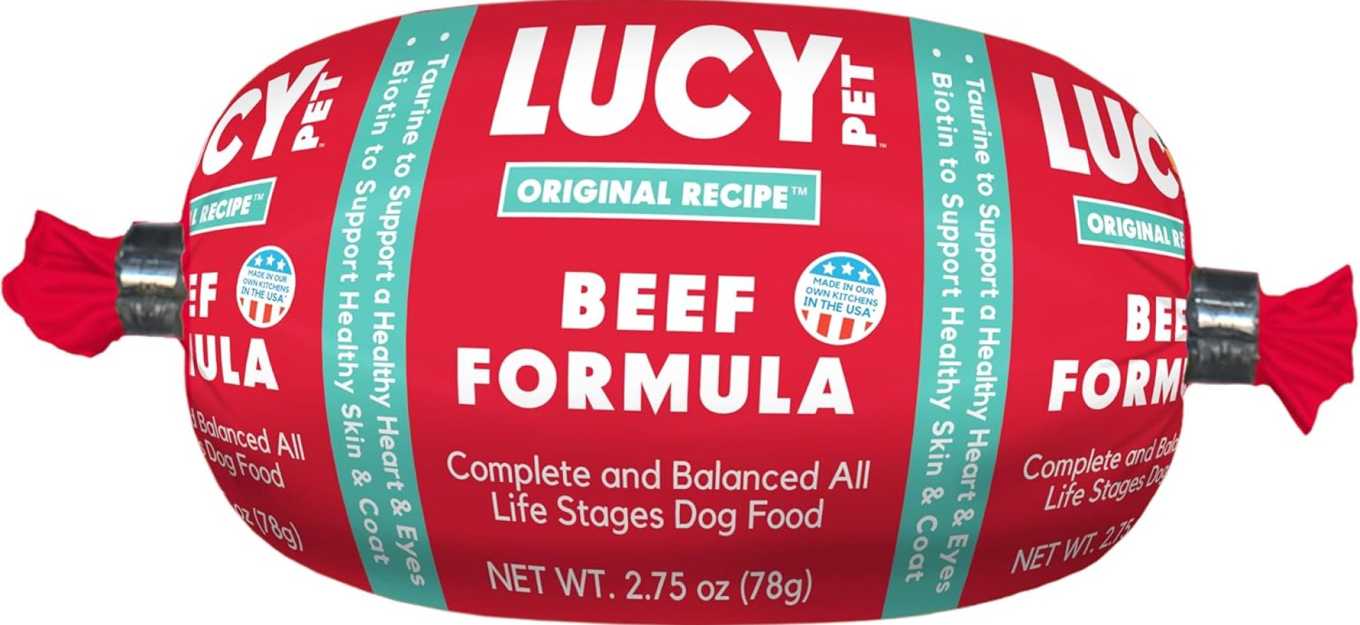 Lucy Pet Products Beef Formula Dog Food Roll 36 Count 2.75 Ounce Rolls, 100600044 Lucy Pet Products Beef Formula Dog Food Roll 36 Count 2.75 Ounce Rolls, 100600044