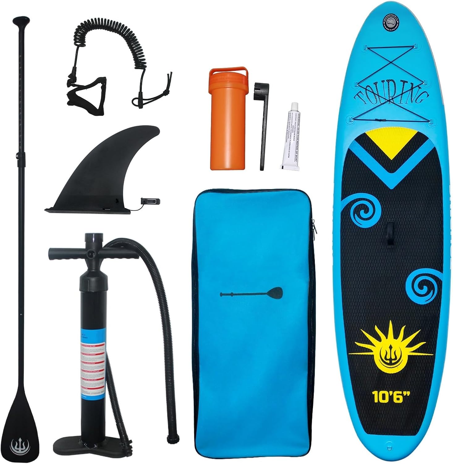 10’6″ Inflatable Stand Up Paddle Board, Non-Slip Deck Blow Up Paddle Boards with Aluminum Paddle, Pump, Safety Rope, Repair Kit, Backpack, Premium Paddle Board for Youth & Adults of All Skill Levels 10’6″ Inflatable Stand Up Paddle Board, Non-Slip Deck Blow Up Paddle Boards with Aluminum Paddle, Pump, Safety Rope, Repair Kit, Backpack, Premium Paddle Board for Youth & Adults of All Skill Levels