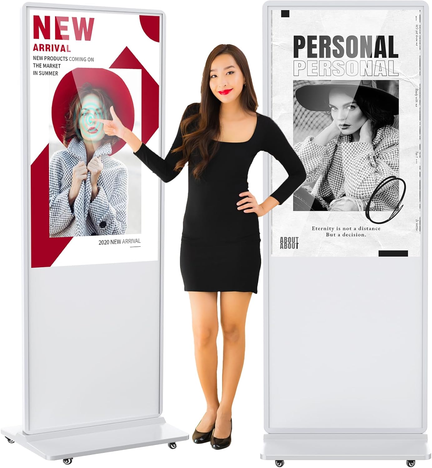 49 inch Indoor Digital Signage 2K Touchscreen IPS Floor Standing Digital Kiosks Interactive Displays with WiFi HDMI/USB Input Auto AD Player, Android OS White 49 inch Indoor Digital Signage 2K Touchscreen IPS Floor Standing Digital Kiosks Interactive Displays with WiFi HDMI/USB Input Auto AD Player, Android OS White