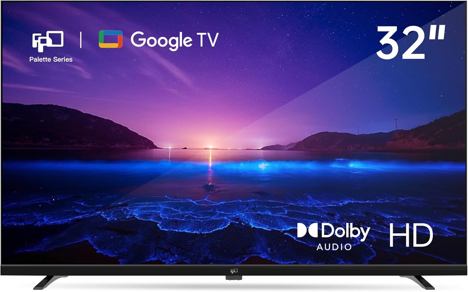 FPD 32-inch Smart TV Google TV HD 720p with Google Play and Google Cast Built-in, HDR 10, Dolby Audio, Voice Remote, Stream Live TV(Palette-Series, CG32-P3, 2024 Model) FPD 32-inch Smart TV Google TV HD 720p with Google Play and Google Cast Built-in, HDR 10, Dolby Audio, Voice Remote, Stream Live TV(Palette-Series, CG32-P3, 2024 Model)