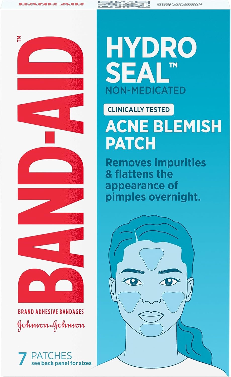 Band-Aid Brand Hydro Seal Acne Patches for Face, Non-Medicated Acne Blemish Patch Absorbs Fluids & Provides a Protective Healing Environment for Pimples, 7 Patches Band-Aid Brand Hydro Seal Acne Patches for Face, Non-Medicated Acne Blemish Patch Absorbs Fluids & Provides a Protective Healing Environment for Pimples, 7 Patches