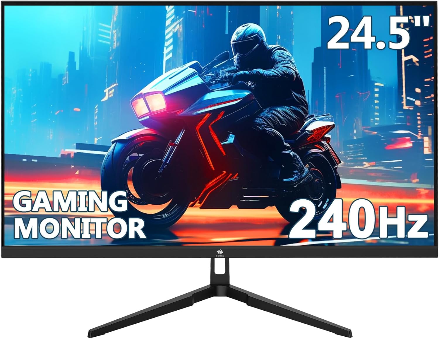 24.5″ Gaming Monitor 240Hz, Z-Edge UG25F FHD 1920×1080 Computer Monitor, 1ms Frameless LED, AMD Freesync Premium Display Port x1 HDMI x2, HDR, Contrast Ratio 5000:1 24.5″ Gaming Monitor 240Hz, Z-Edge UG25F FHD 1920×1080 Computer Monitor, 1ms Frameless LED, AMD Freesync Premium Display Port x1 HDMI x2, HDR, Contrast Ratio 5000:1