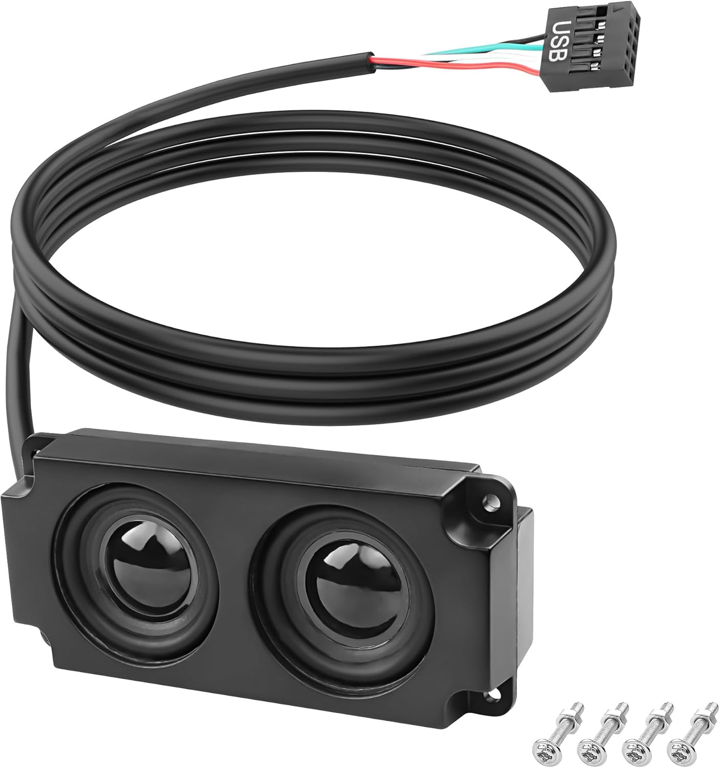 XMSJSIY Motherboard Speaker Internal USB PC Computer Speaker 9 Pin for Desktop Case Audio Stereo Loudspeaker Hidden Small Type DIY-0.6M/1.9FT 1 Pair XMSJSIY Motherboard Speaker Internal USB PC Computer Speaker 9 Pin for Desktop Case Audio Stereo Loudspeaker Hidden Small Type DIY-0.6M/1.9FT 1 Pair