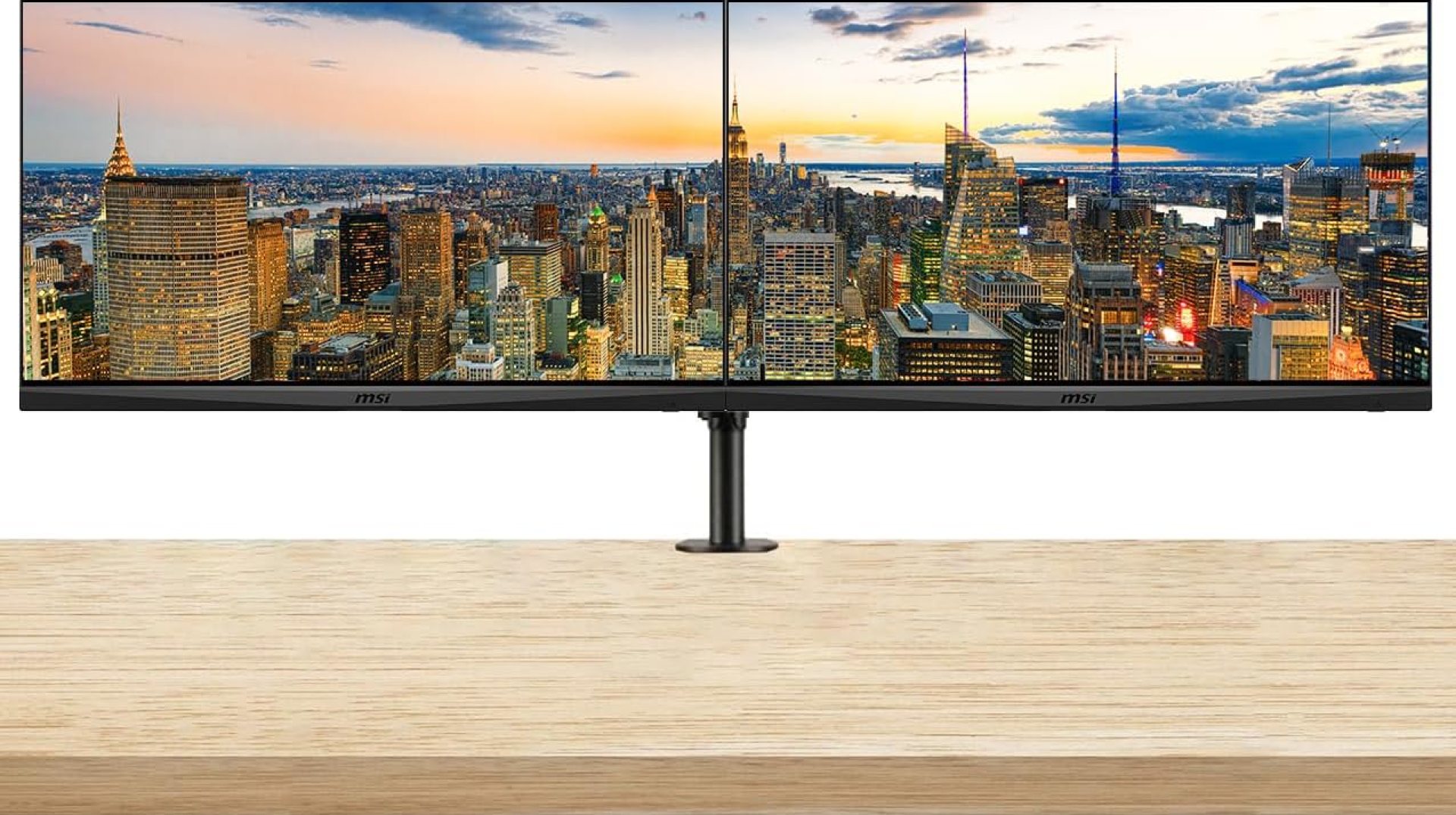MSI Optix G281UV 28inch 2160P 4K Ultra HD IPS LED Backlit LCD Gaming Monitor, 2Pack Bundle, Frameless, Less Blue Light, Night Vision, HDMI, DisplayPort, Desk Mount Dual Monitor Stand MSI Optix G281UV 28inch 2160P 4K Ultra HD IPS LED Backlit LCD Gaming Monitor, 2Pack Bundle, Frameless, Less Blue Light, Night Vision, HDMI, DisplayPort, Desk Mount Dual Monitor Stand