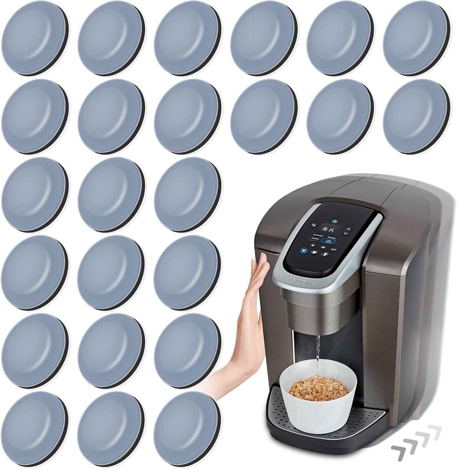 Appliance Sliders for Kitchen Appliances 24 PCS Self-Adhesive Small Kitchen Appliance Slider Kitchen Hacks Easy to MovIing & Space Saving Kitchen Must Have Gadgets Mixer Accessories for countertop Appliance Sliders for Kitchen Appliances 24 PCS Self-Adhesive Small Kitchen Appliance Slider Kitchen Hacks Easy to MovIing & Space Saving Kitchen Must Have Gadgets Mixer Accessories for countertop