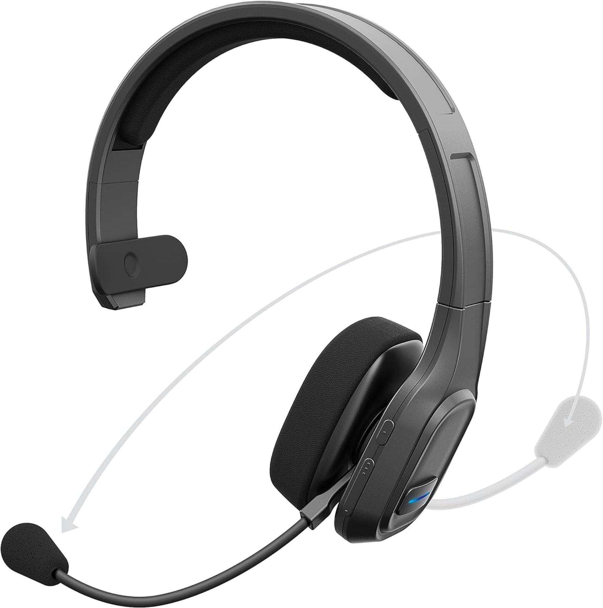 Car and Driver Trucker Bluetooth Headset, Wireless Headset Noise Canceling Headphones with Microphone, Home Office, Zoom, Call Center, Clear Highway, Siri Alexa Google Compatible (BT5500) Car and Driver Trucker Bluetooth Headset, Wireless Headset Noise Canceling Headphones with Microphone, Home Office, Zoom, Call Center, Clear Highway, Siri Alexa Google Compatible (BT5500)