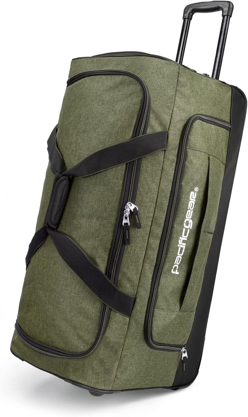 Pacific Gear Rolling Duffel Wheels, 30-inch Luggage, Hockey Bag, Heavy Duty Pacific Gear Rolling Duffel Wheels, 30-inch Luggage, Hockey Bag, Heavy Duty