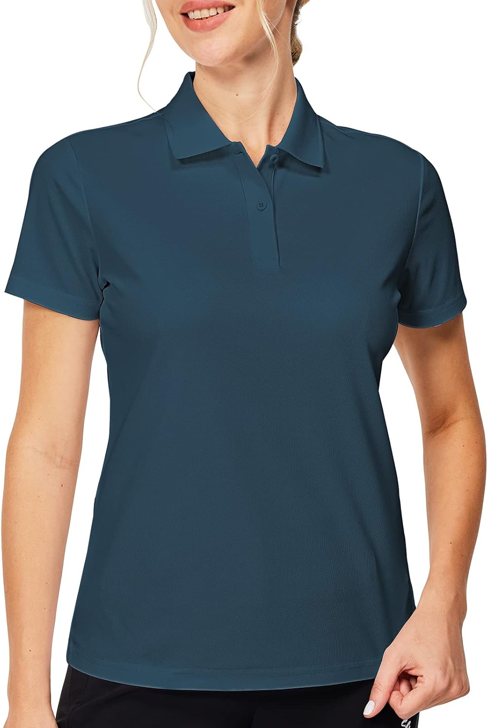 Casei Womens Polo Shirts Golf Shirts Quick Dry Moisture Wicking Black and White Polo Shirt Casei Womens Polo Shirts Golf Shirts Quick Dry Moisture Wicking Black and White Polo Shirt
