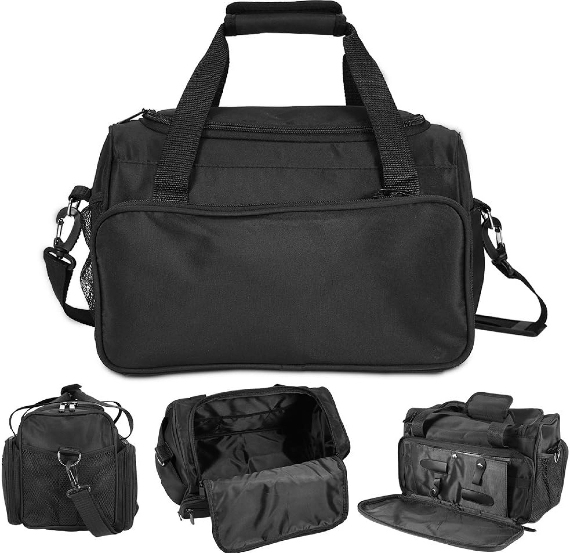 YUYTE Hairdressing Tool Bag Hairdresser Bag with Shoulder Strap, Large Barber Bag with Adjustable Dividers, Cosmetics Beauty Hairstylist Bag Hair Makeup Salon Organizer Bag, Black YUYTE Hairdressing Tool Bag Hairdresser Bag with Shoulder Strap, Large Barber Bag with Adjustable Dividers, Cosmetics Beauty Hairstylist Bag Hair Makeup Salon Organizer Bag, Black