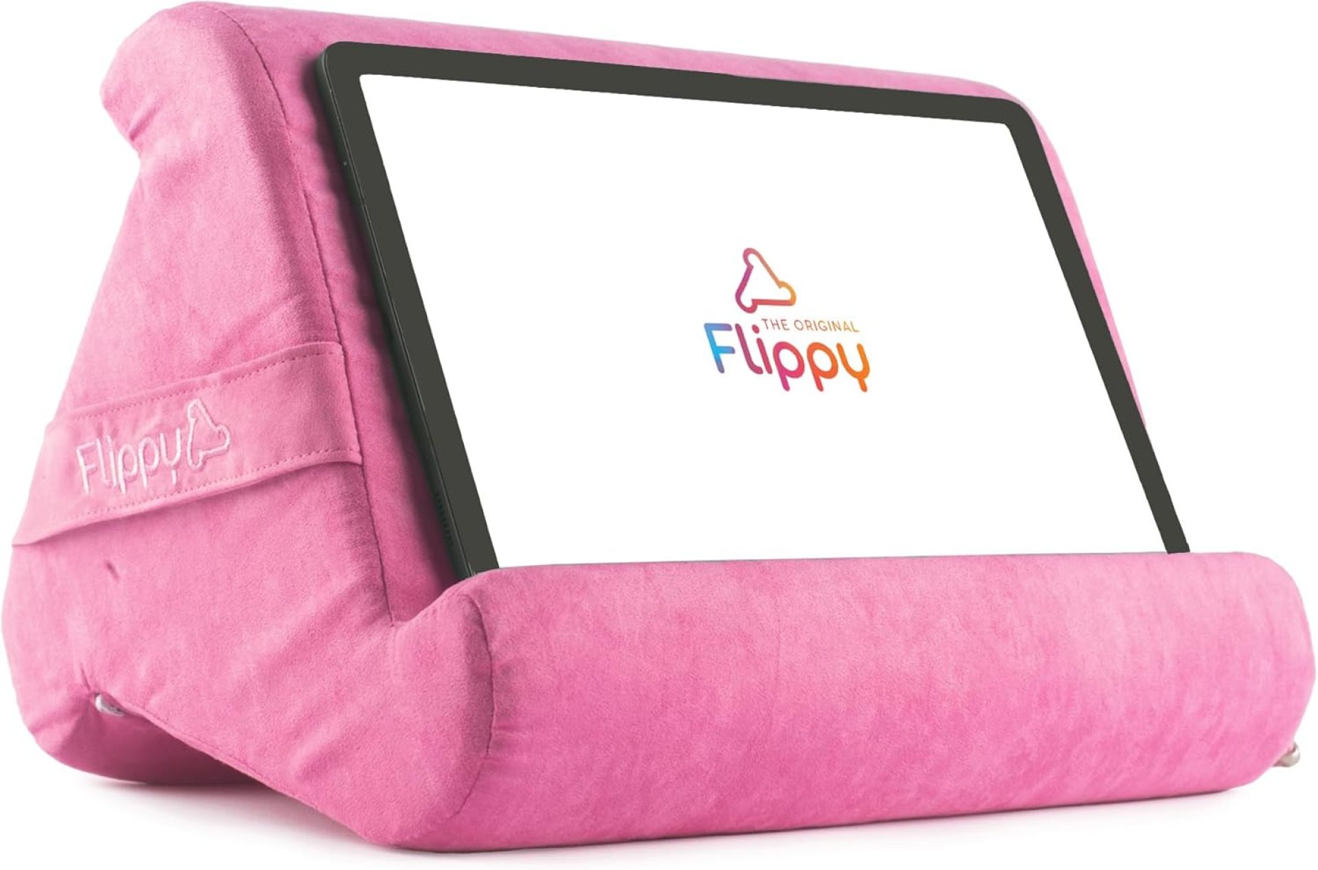 Flippy Tablet Pillow Stand – Cushion Tablet Stand & Holder, Bed Support for Lap and Desk, Compatible with Phone & Book Reading: Kindle, iPad Pro, iPhone & Samsung – in The Pink Baby Flippy Tablet Pillow Stand – Cushion Tablet Stand & Holder, Bed Support for Lap and Desk, Compatible with Phone & Book Reading: Kindle, iPad Pro, iPhone & Samsung – in The Pink Baby