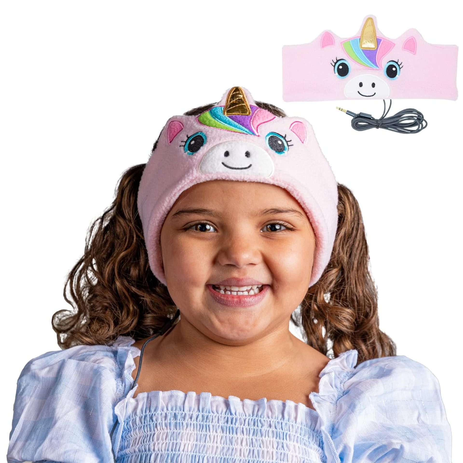 CozyPhones Over The Ear Headband Headphones – Kids Headphones Volume Limited with Thin Speakers & Super Soft Stretchy Headband – Pink Unicorn CozyPhones Over The Ear Headband Headphones – Kids Headphones Volume Limited with Thin Speakers & Super Soft Stretchy Headband – Pink Unicorn