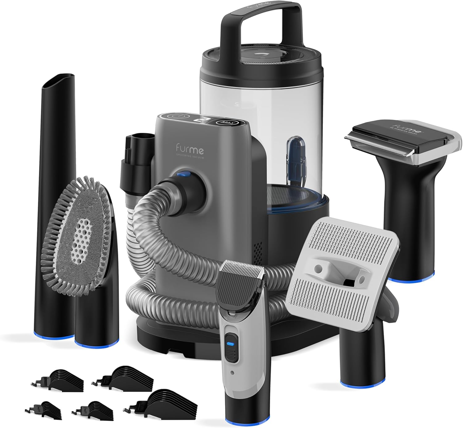 Professional Plus Pet Grooming Vacuum Kit with 5 Pet Grooming Tools & 2L Canister – Quiet & Safe Grooming Set for All Dogs, Cats and Pets Professional Plus Pet Grooming Vacuum Kit with 5 Pet Grooming Tools & 2L Canister – Quiet & Safe Grooming Set for All Dogs, Cats and Pets