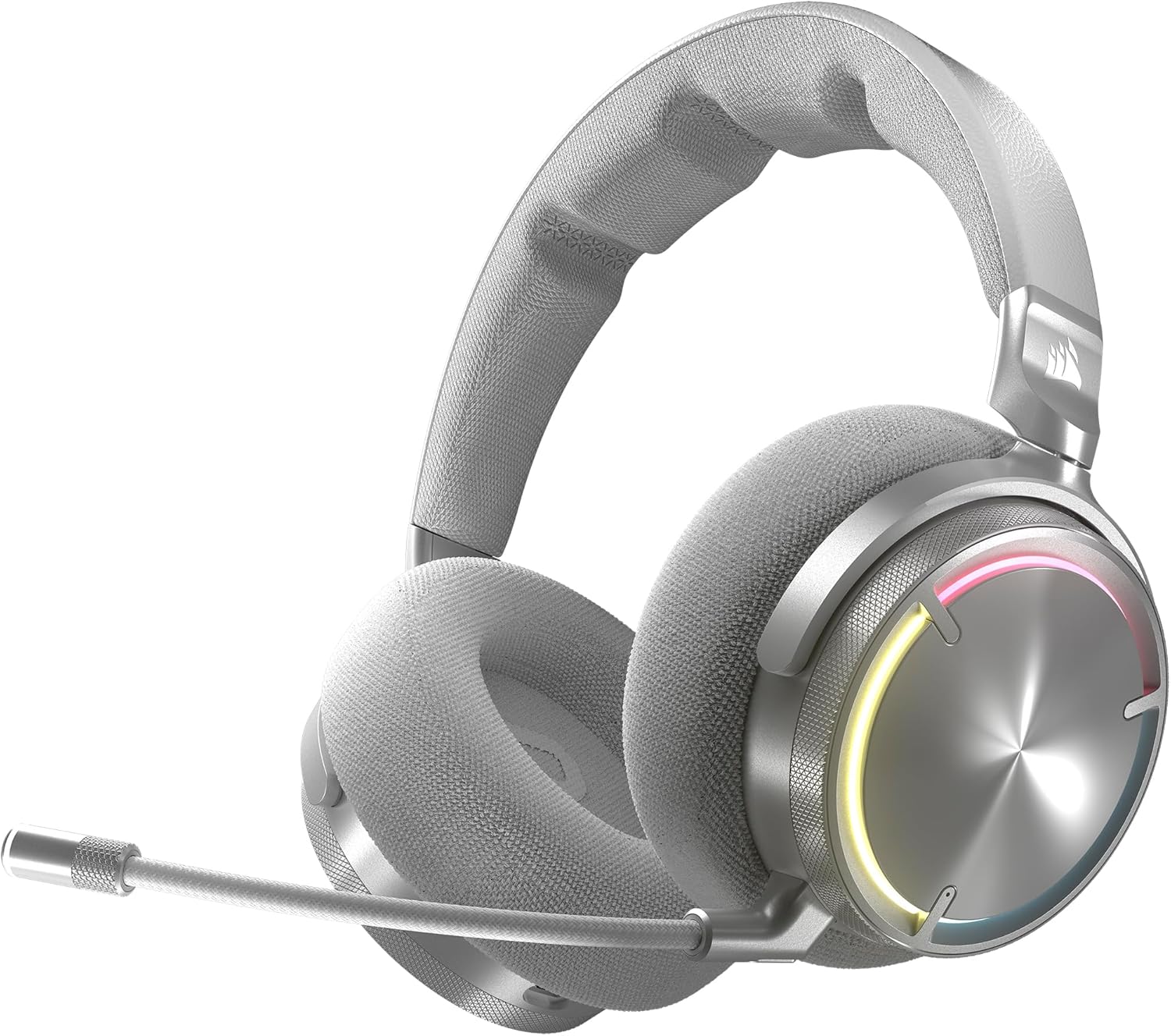 Corsair Virtuoso MAX Wireless Gaming Headset – Dolby Atmos, Active Noise Cancelling, Sonarworks SoundID, Simultaneous 2.4GHz Wireless & Bluetooth, 50mm Graphene Drivers, PC, Mac, PS5/PS4 – Silver Corsair Virtuoso MAX Wireless Gaming Headset – Dolby Atmos, Active Noise Cancelling, Sonarworks SoundID, Simultaneous 2.4GHz Wireless & Bluetooth, 50mm Graphene Drivers, PC, Mac, PS5/PS4 – Silver