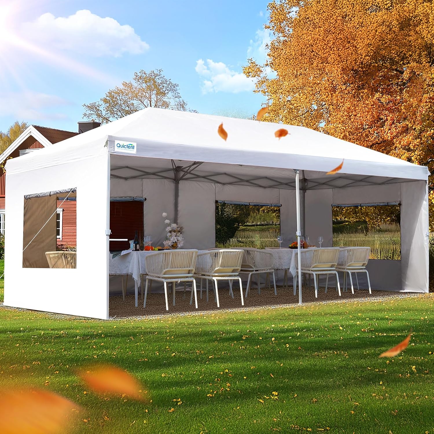 Quictent Privacy 10×20 ft Pop up Canopy with 6 Sidewalls Easy up Canopy Tent Instant Shelter with Windows for Outdoor Event Party Quictent Privacy 10×20 ft Pop up Canopy with 6 Sidewalls Easy up Canopy Tent Instant Shelter with Windows for Outdoor Event Party