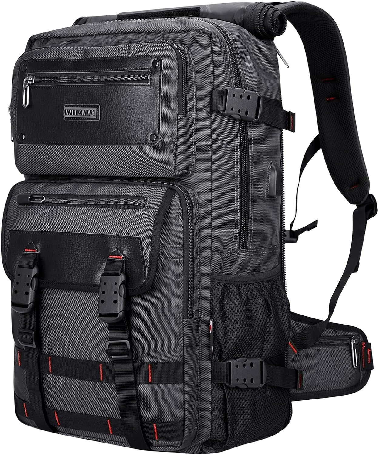 WITZMAN Carry On Travel Backpack for Men Duffle Bags Fit 17 Inch Laptop Airline Approved Laptop Backpack(B685 Silvery Grey) WITZMAN Carry On Travel Backpack for Men Duffle Bags Fit 17 Inch Laptop Airline Approved Laptop Backpack(B685 Silvery Grey)