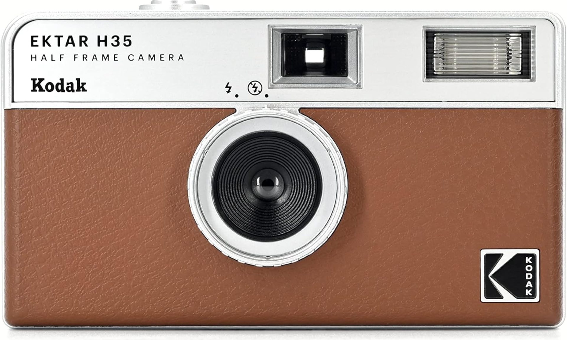 KODAK EKTAR H35 Half Frame Film Camera, 35mm, Reusable, Focus-Free, Lightweight, Easy-to-Use (Brown) (Film & AAA Battery are not Included) KODAK EKTAR H35 Half Frame Film Camera, 35mm, Reusable, Focus-Free, Lightweight, Easy-to-Use (Brown) (Film & AAA Battery are not Included)